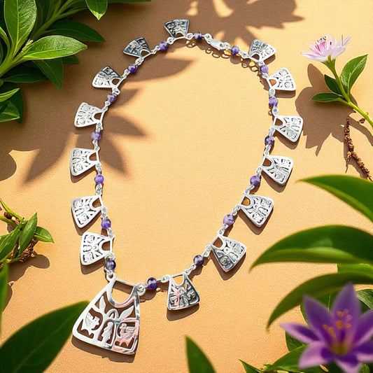 Arbol de Vida Ametista necklace