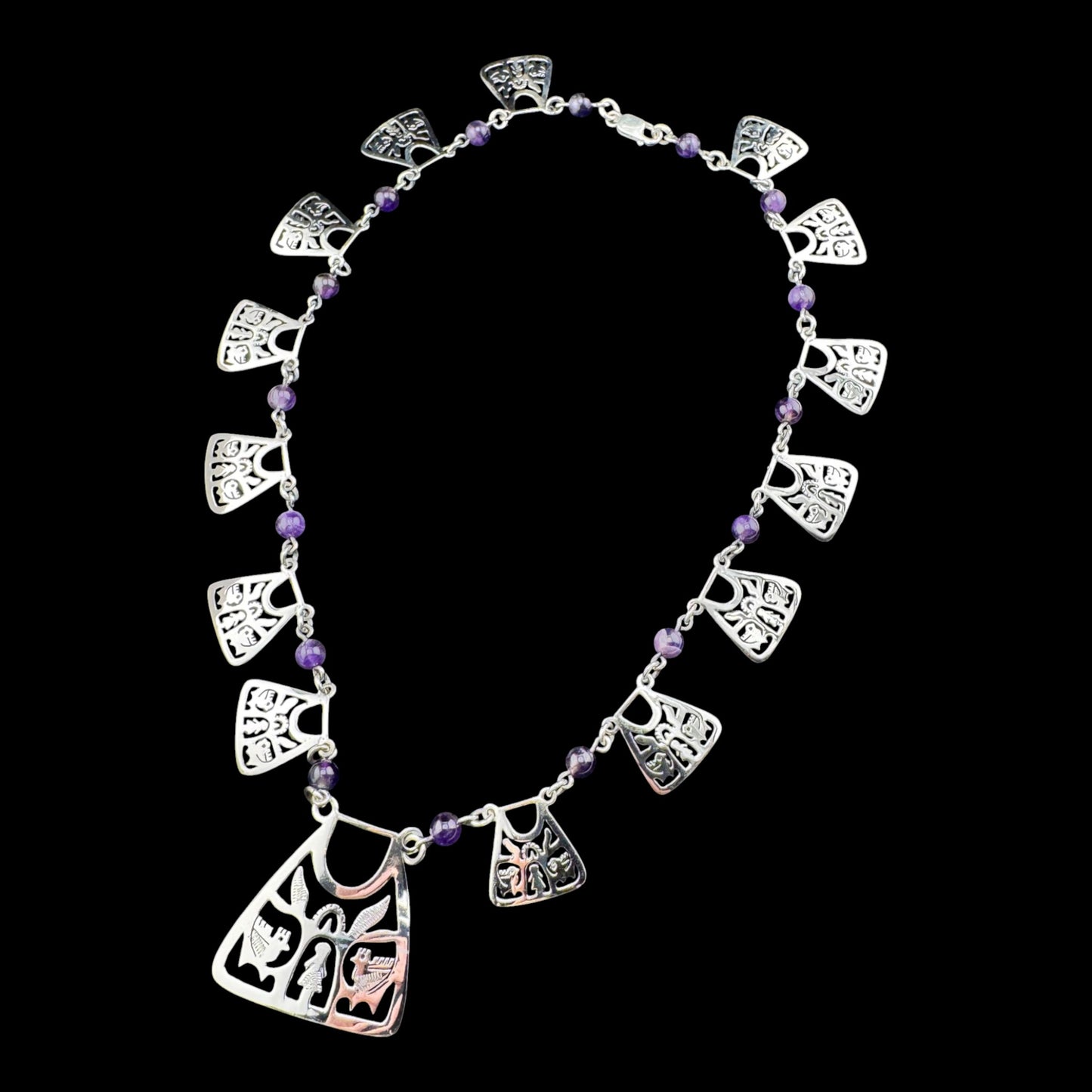 Arbol de Vida Ametista necklace