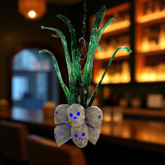 Sugar Skull Agave Chandelier Pendant Chica