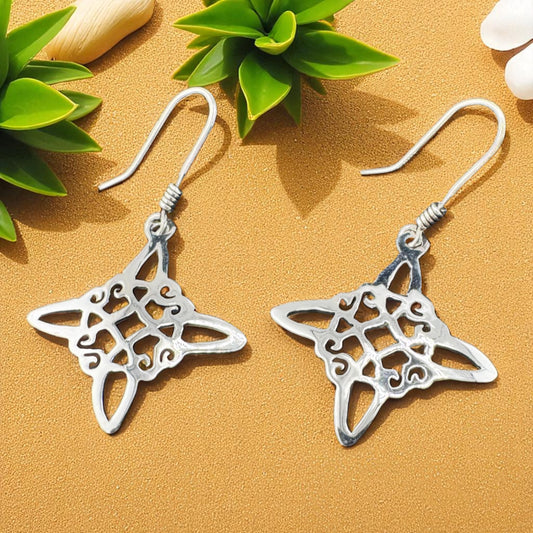 Celtic Knot Drop Earrings