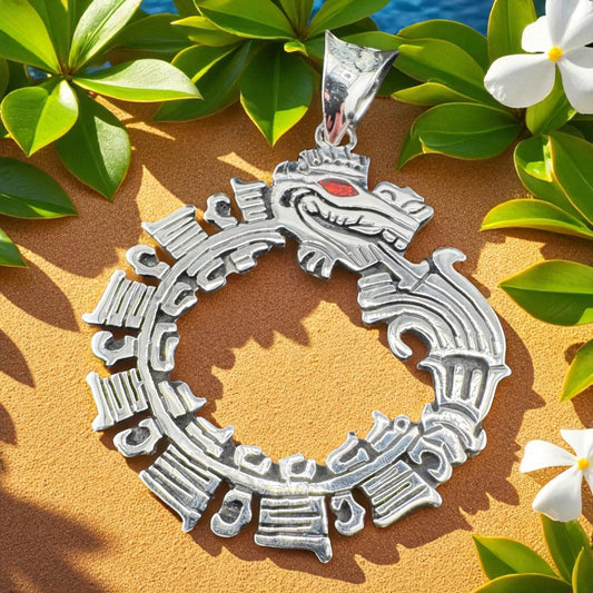 Quetzalcoatl Calendar Pendant
