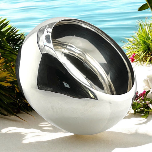 Sterling Silver .925 Bangle Bracelet 65mmx40mm Smooth