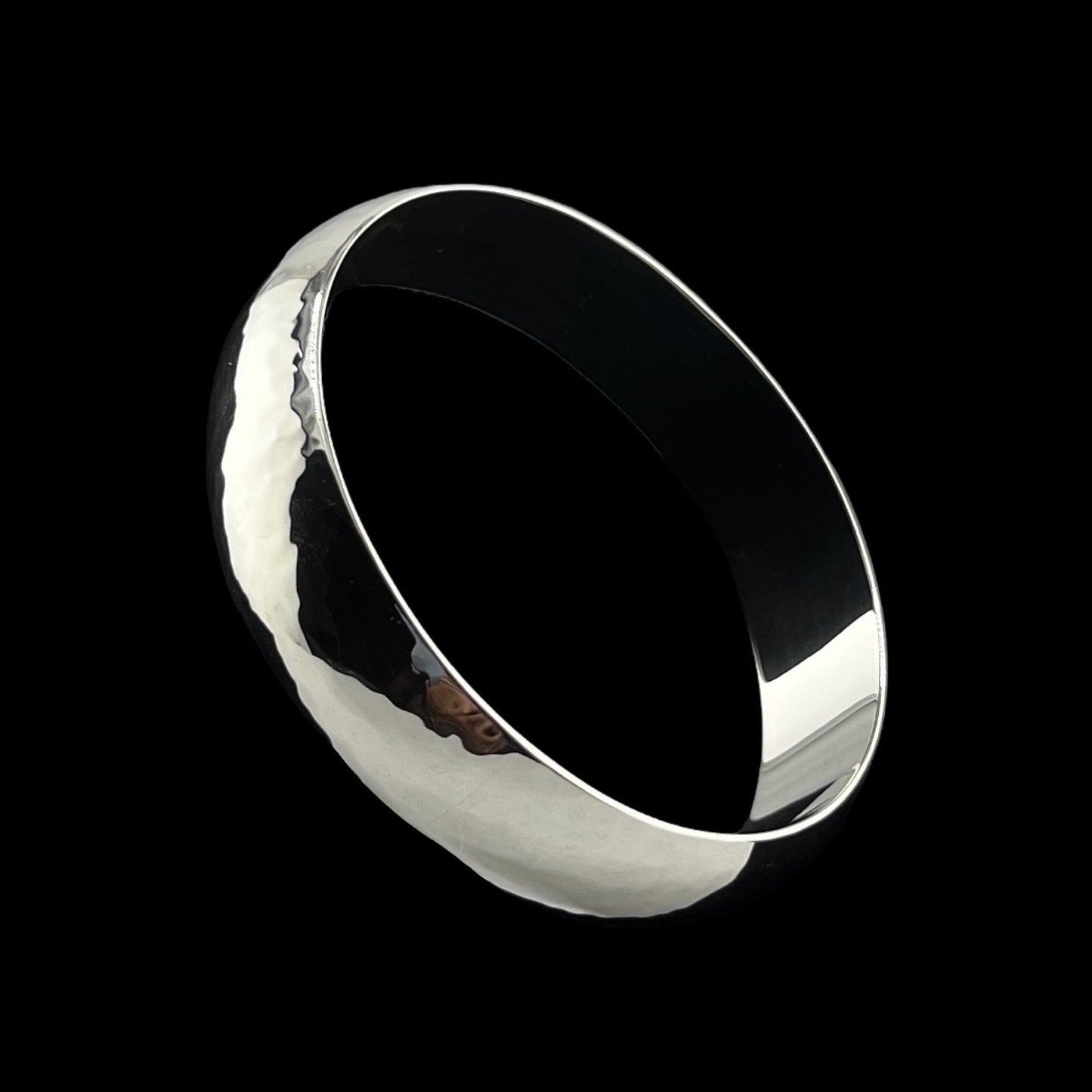 Sterling Silver .925 Bangle Bracelet 70mmx15mm Smooth