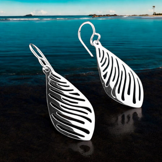 Sterling Silver .925 HOOK Earrings 20mmx35mm