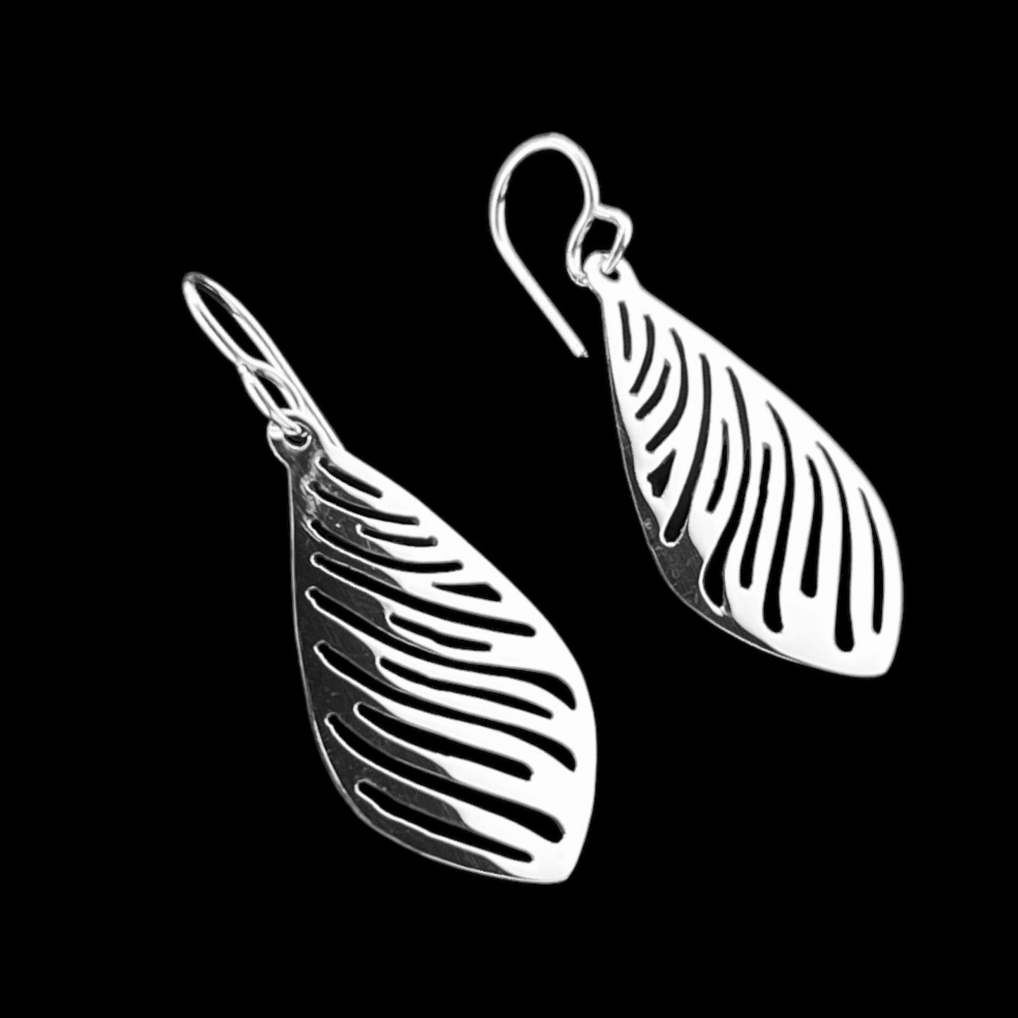 Sterling Silver .925 HOOK Earrings 20mmx35mm