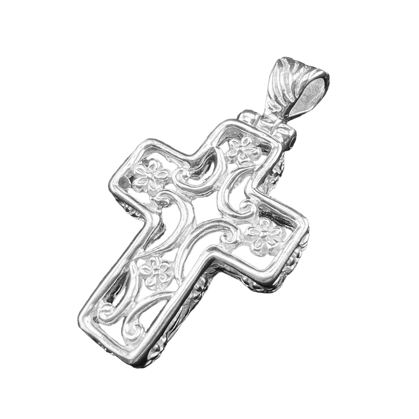 .925 Silver Pendant CROSS 25mm x 45mm