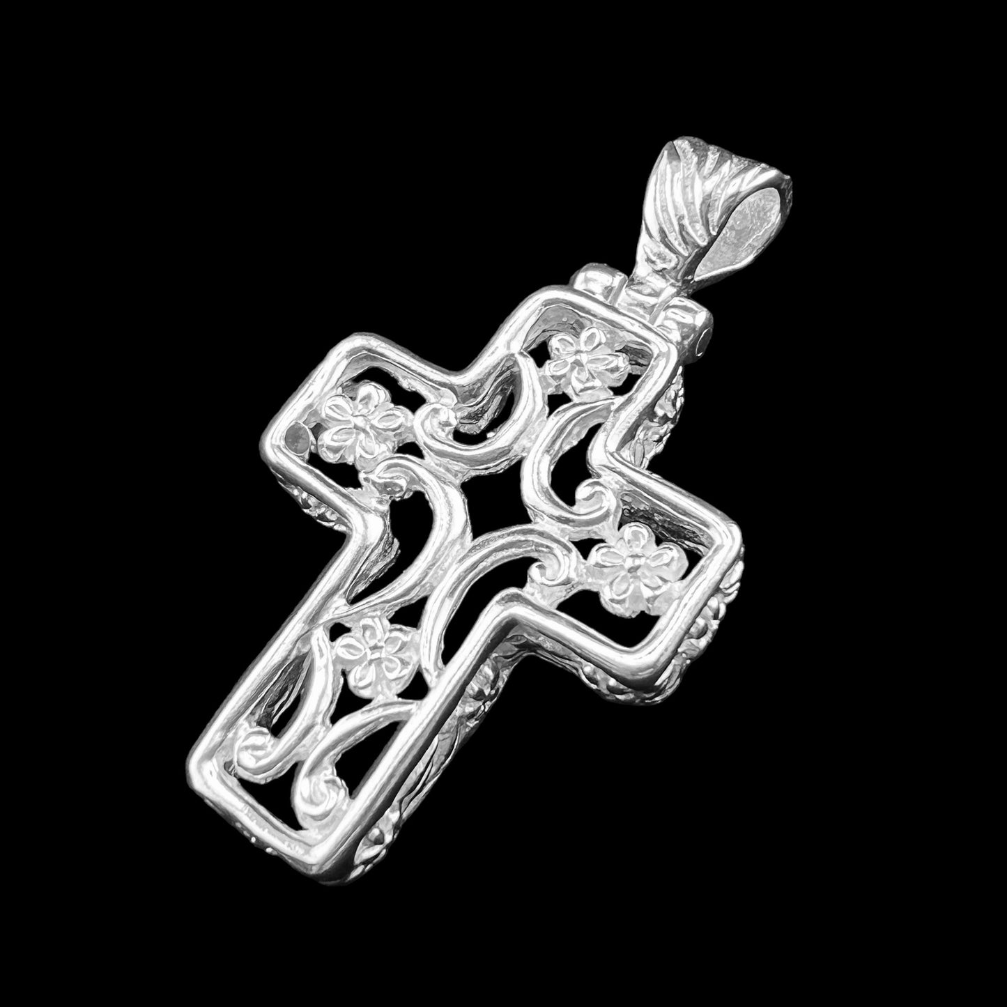 .925 Silver Pendant CROSS 25mm x 45mm