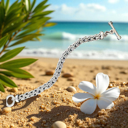 Bold Byzantine Chain Bracelet 7in
