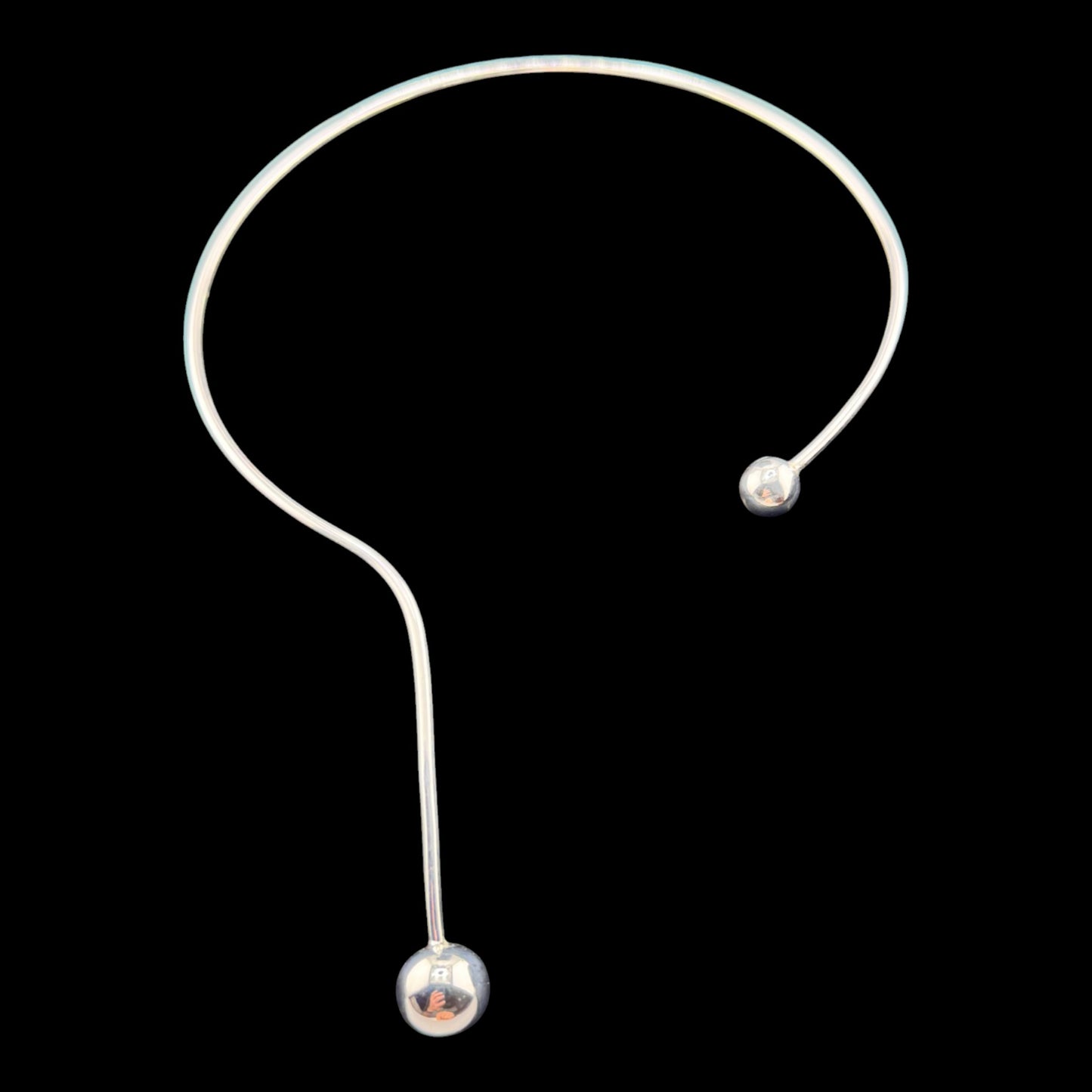 Question Mark Choker w/Beads