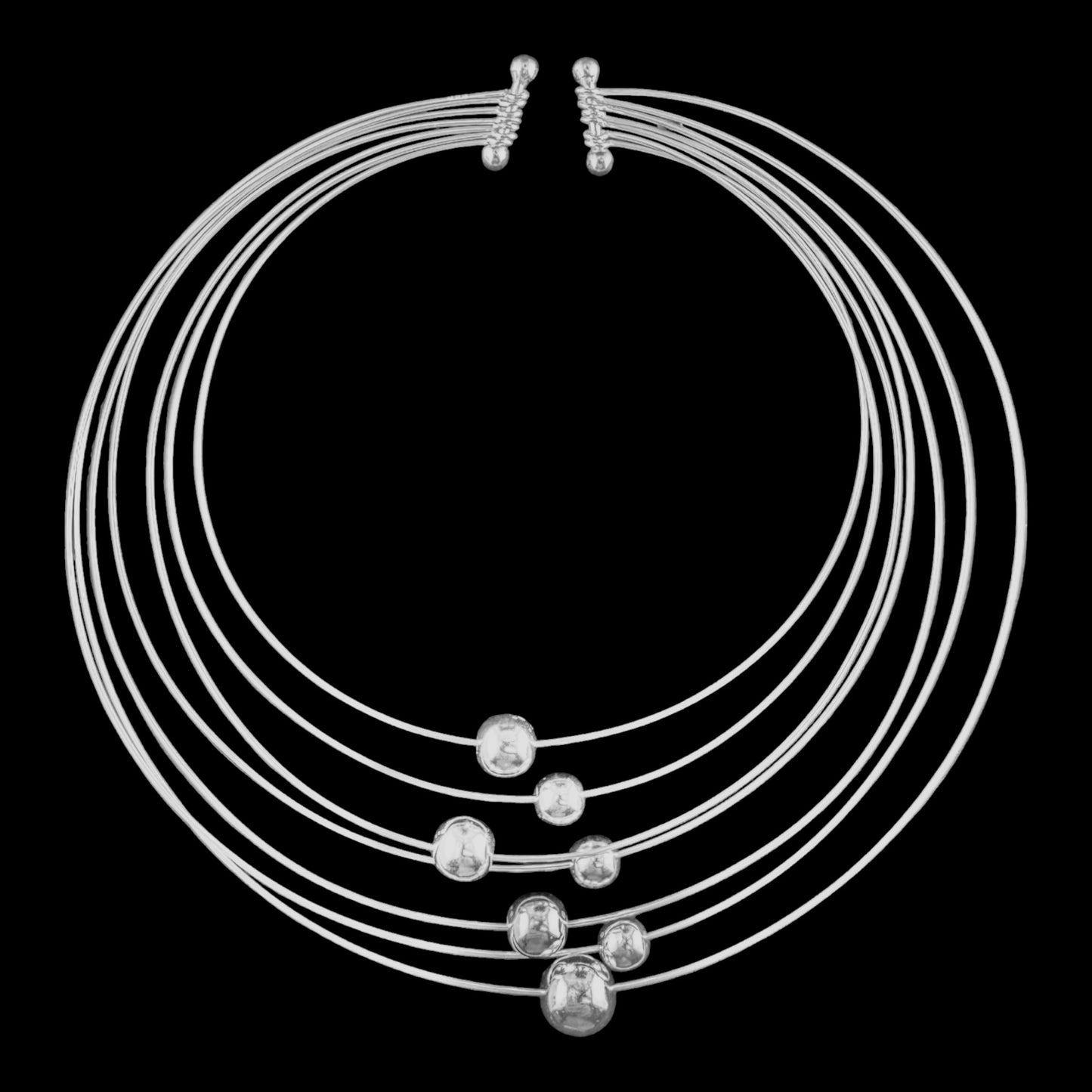 Multi-Strand Choker w/Beads