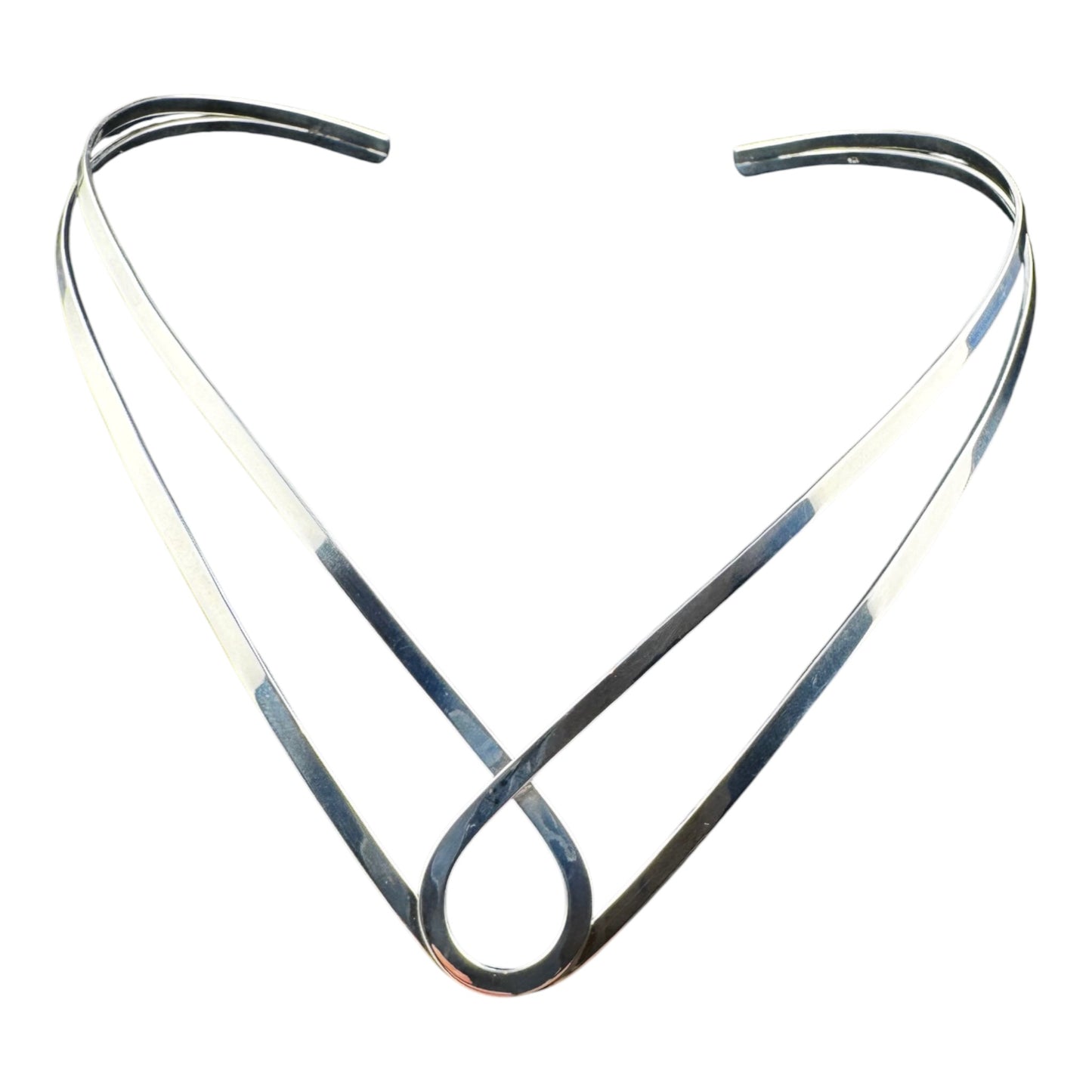 Double Flat Wire V Shape Collar