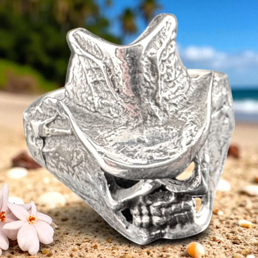 Skull w/Cowboy Hat Ring