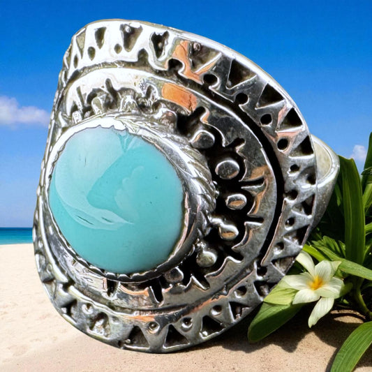 Turquoise Shield Ring