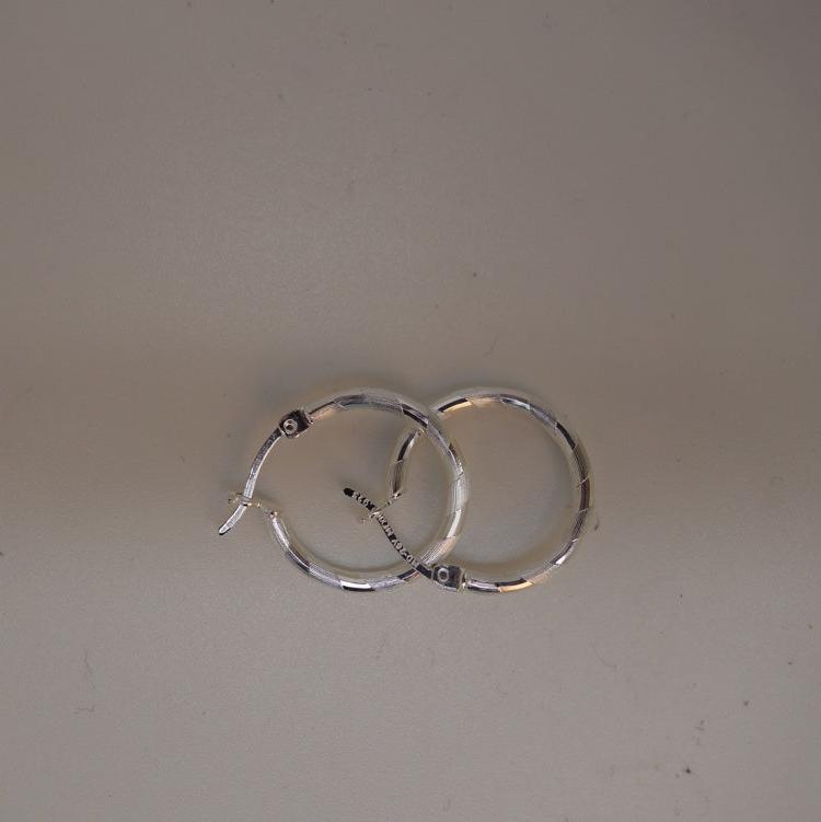 Handcrafted solid sterling .925 silver 15cm Diamond Cut Solid Silver  HOOP Earrings from Taxco, Mexico