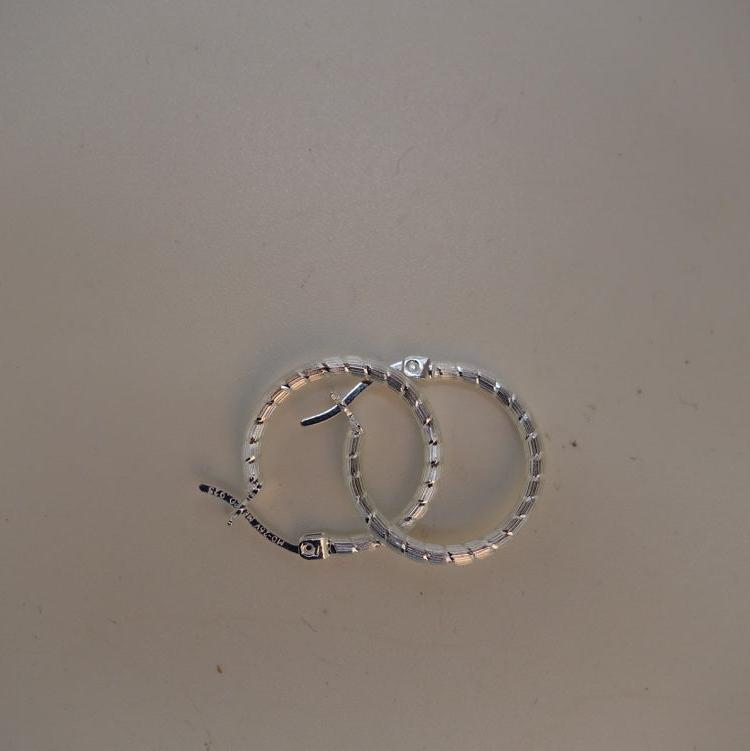Handcrafted solid sterling .925 silver 15cm Diamond Cut Solid Silver  HOOP Earrings from Taxco, Mexico