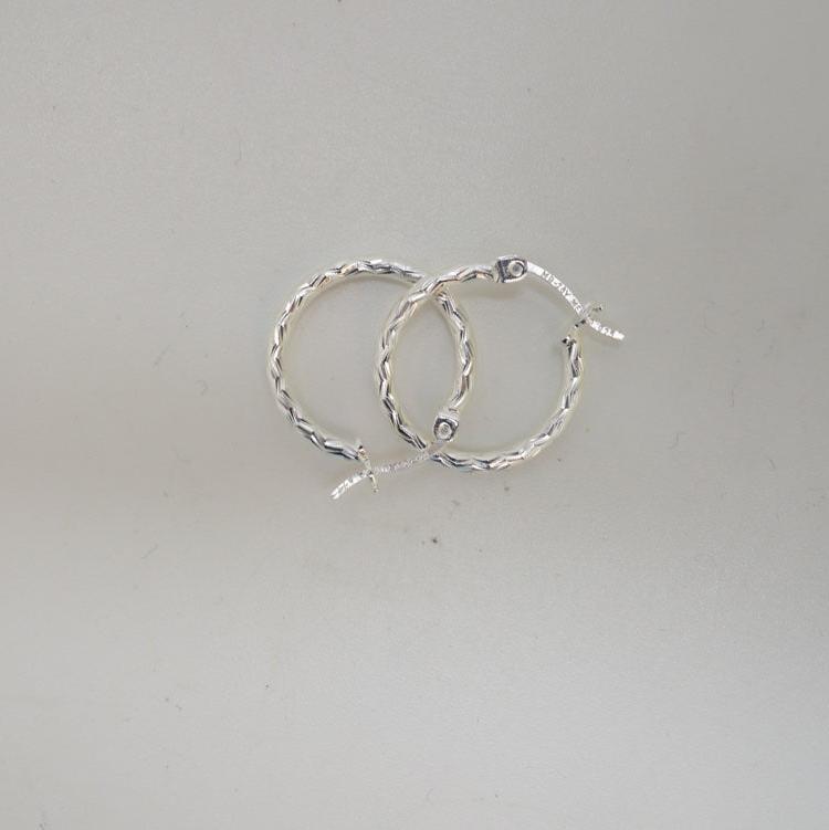 Handcrafted solid sterling .925 silver 15cm Diamond Cut Solid Silver  HOOP Earrings from Taxco, Mexico