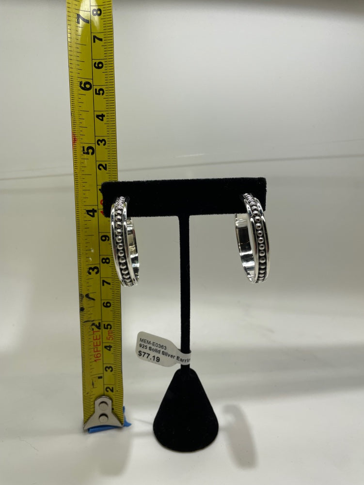No Mas! 925 Solid Silver Earrings
