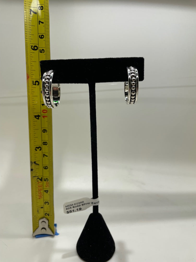 No Mas! 925 Solid Silver Earrings