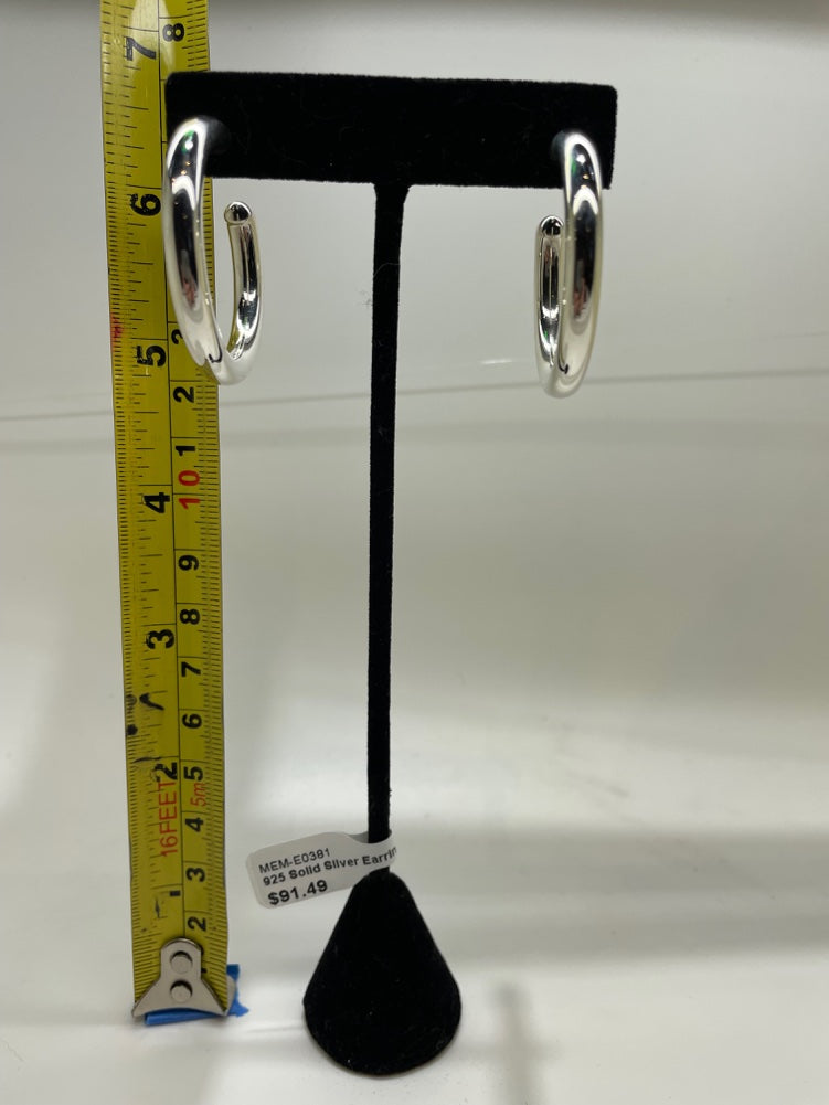 No Mas! 925 Solid Silver Earrings