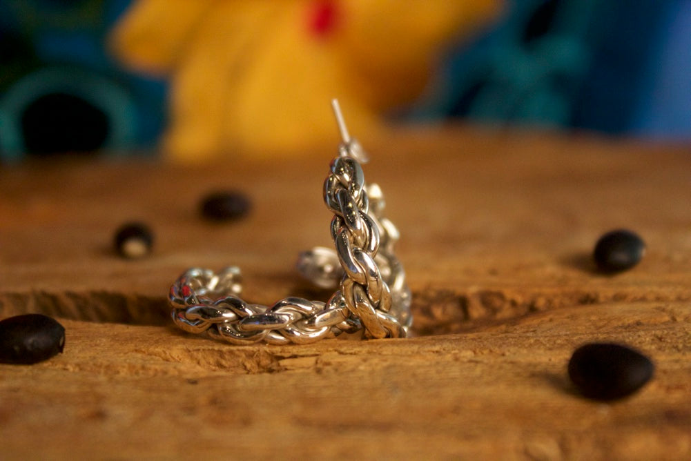 No Mas! 925 Solid Silver Earrings