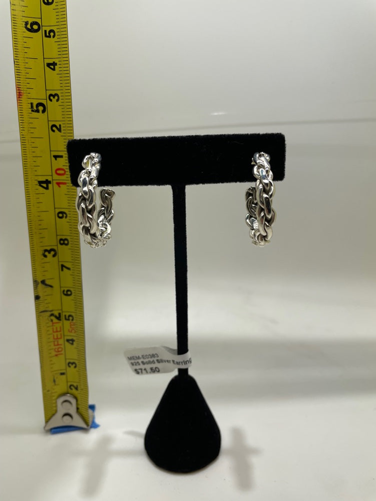 No Mas! 925 Solid Silver Earrings