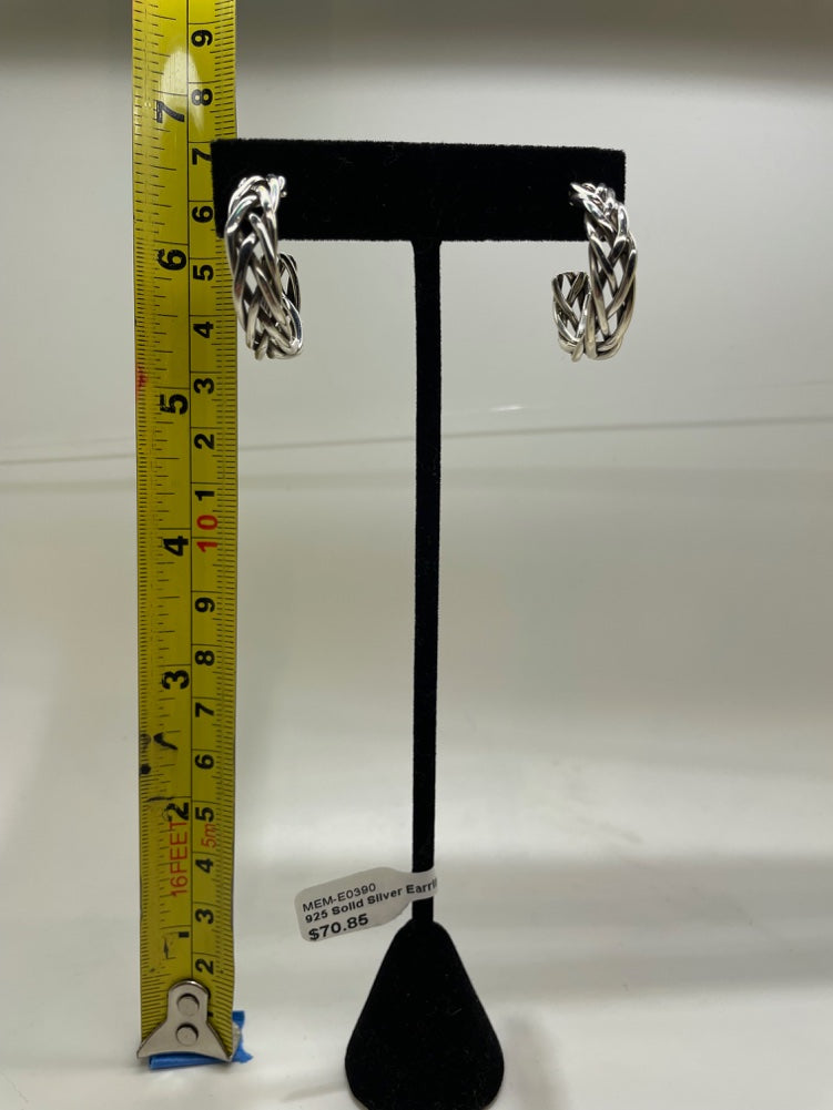 No Mas! 925 Solid Silver Earrings