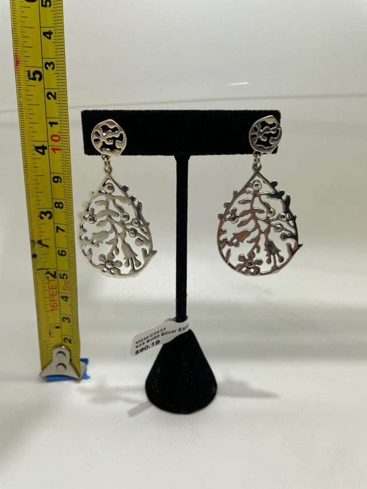 No Mas! 925 Solid Silver Earrings