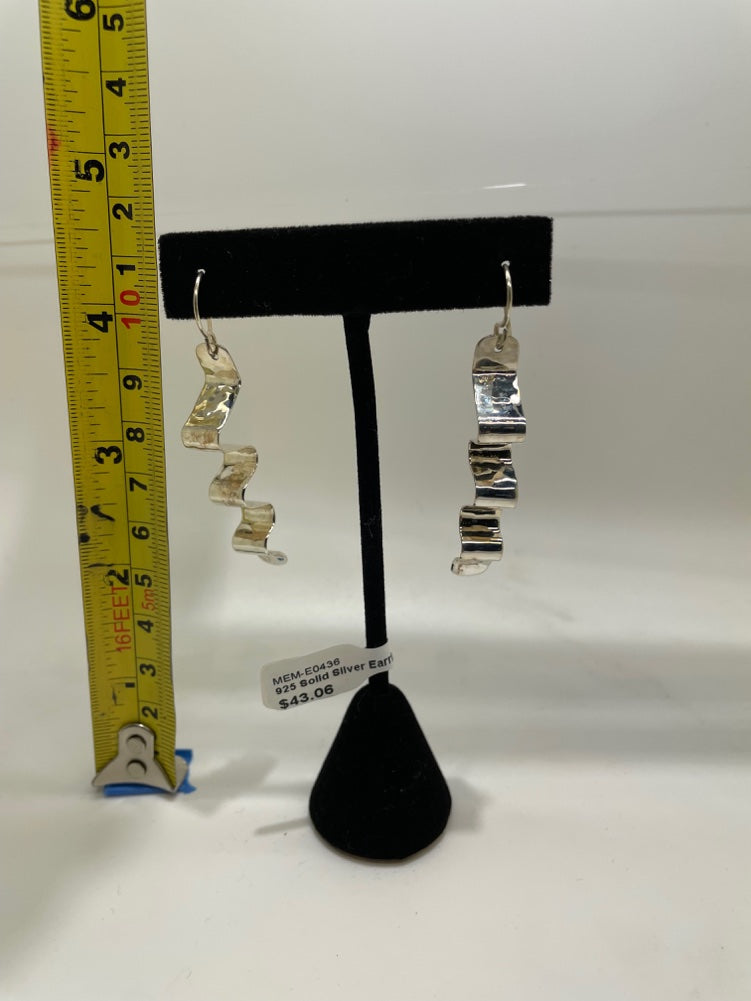 No Mas! 925 Solid Silver Earrings