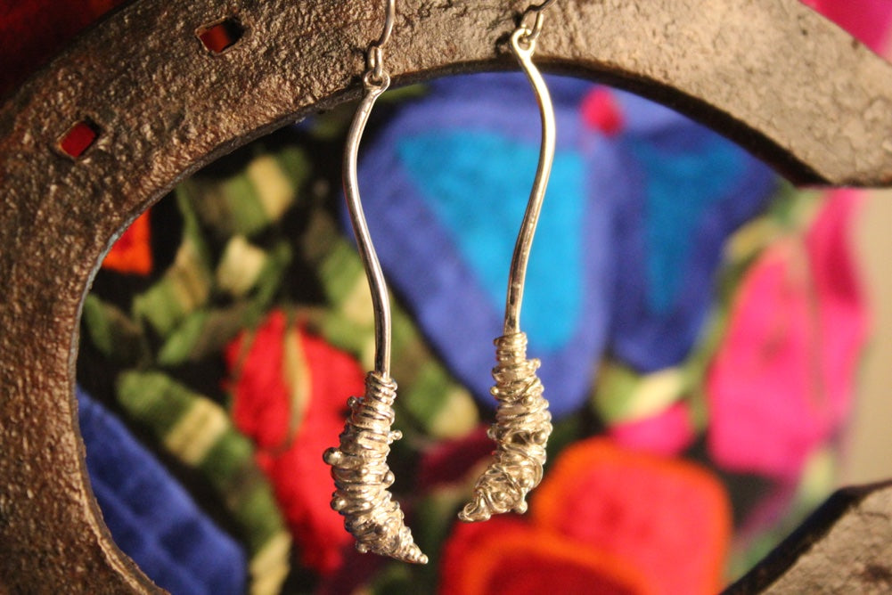 No Mas! 925 Solid Silver Earrings