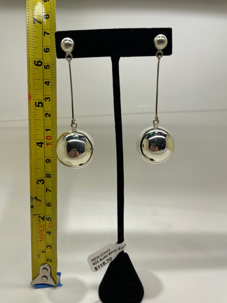 No Mas! 925 Solid Silver Earrings