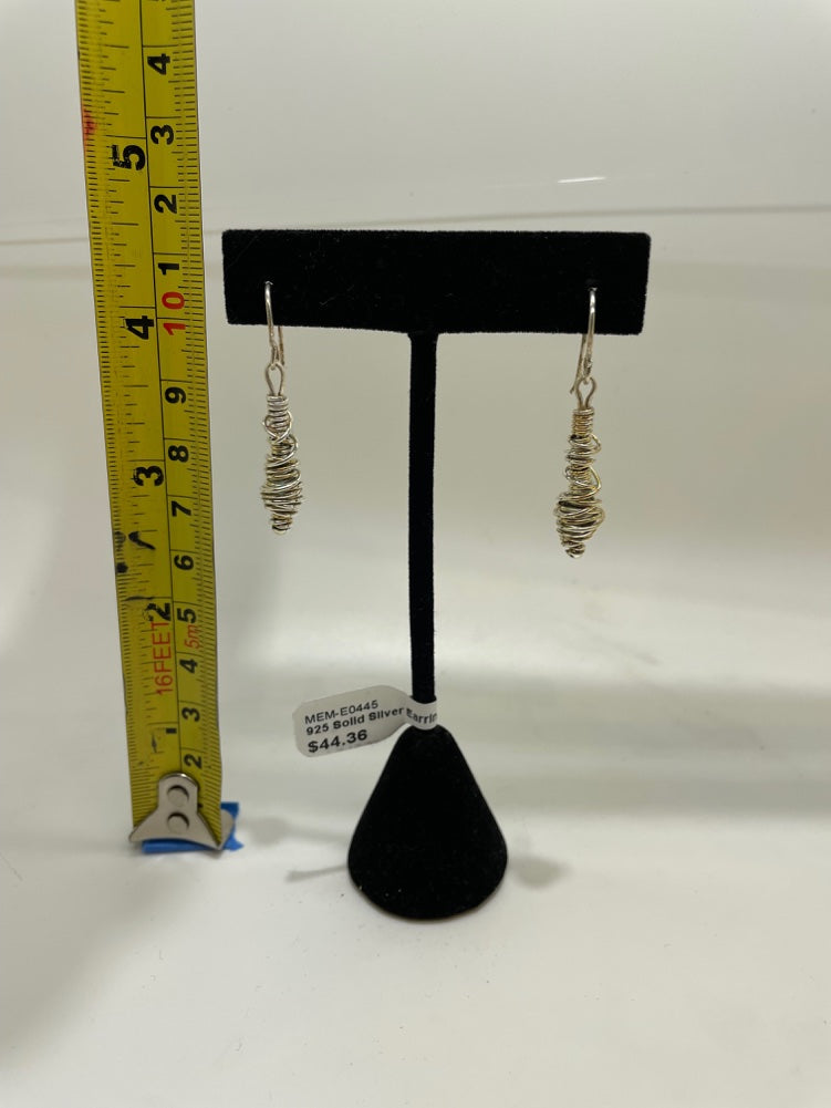 No Mas! 925 Solid Silver Earrings