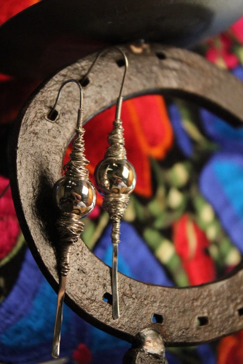 No Mas! 925 Solid Silver Earrings