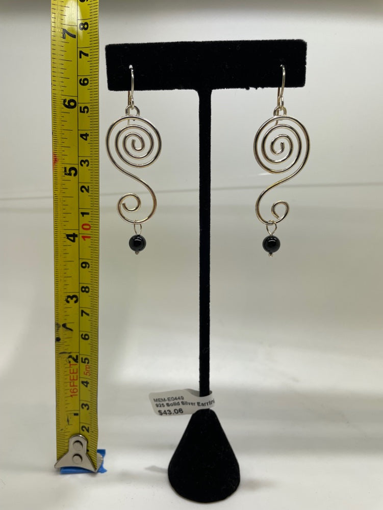 No Mas! 925 Solid Silver Earrings