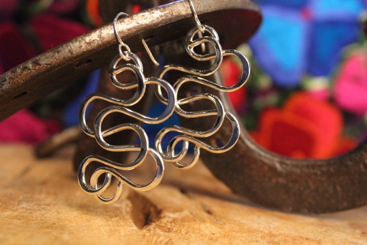 No Mas! 925 Solid Silver Earrings