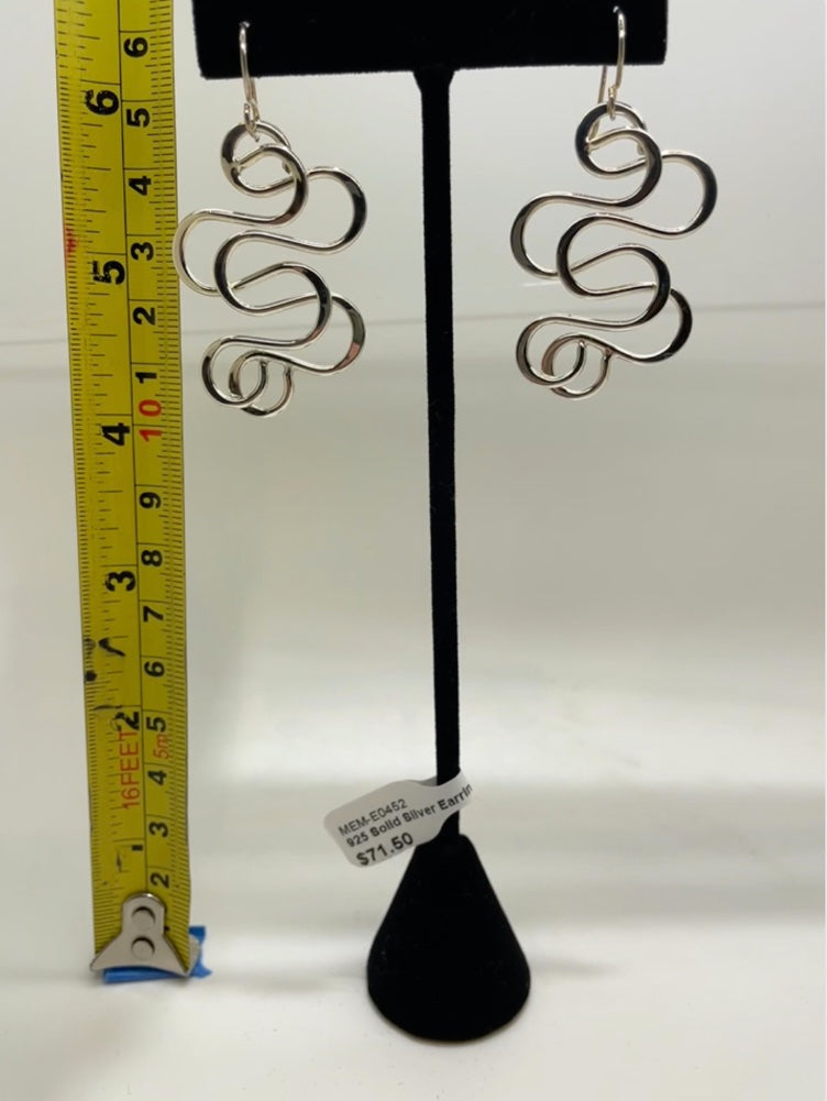 No Mas! 925 Solid Silver Earrings