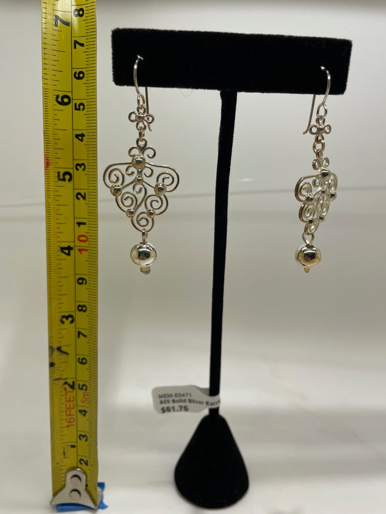 No Mas! 925 Solid Silver Earrings
