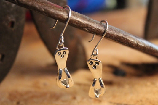 No Mas! 925 Solid Silver Earrings