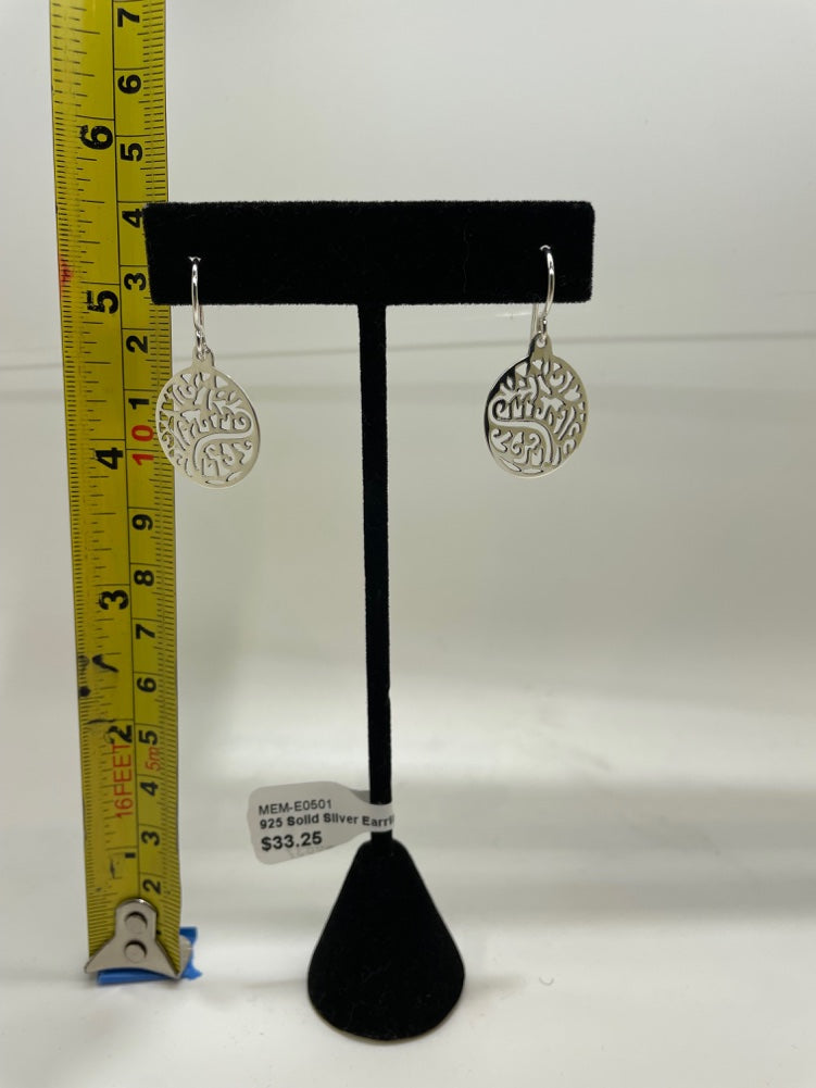 No Mas! 925 Solid Silver Earrings
