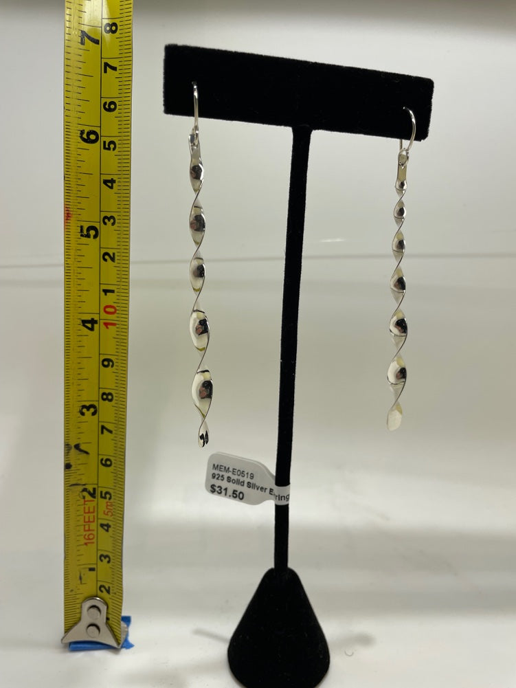 No Mas! 925 Solid Silver Earrings